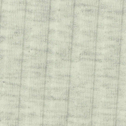 Light Grey Heathered-Marl Rib Knit, Poly-Viscose, 230 gsm