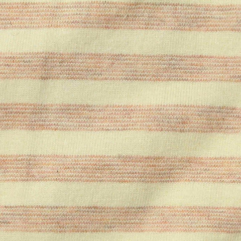 Striped Cotton Stretch Jersey Knit Fabric, 190 gsm, 178 cm — Yellow