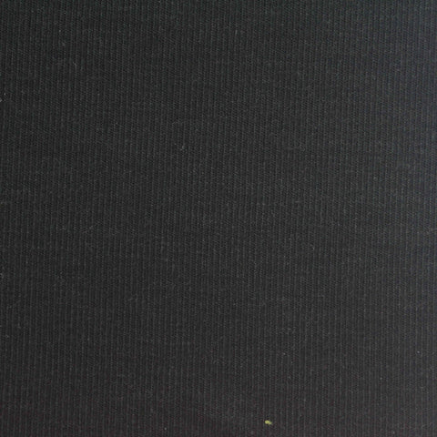 Tencel Lyocell Viscose Stretch Interlock Knit Fabric, 260 gsm, 170 cm — Black