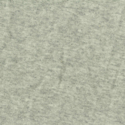 Light Grey Marl Rib Knit, Cotton, 185 gsm