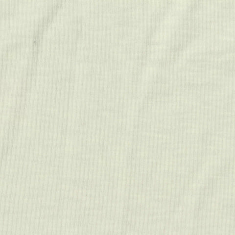 Slub Cotton Polyester Stretch Rib Knit Fabric, 190 gsm, 120 cm — Beige