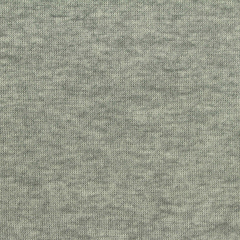 Light Grey Heathered-Marl Knit, Cotton-Poly, 260 gsm