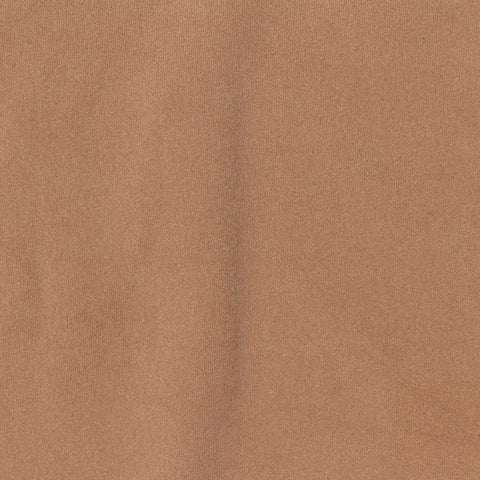 Brushed Polyester Stretch Sateen Fabric, 250 gsm, 155 cm — Brown