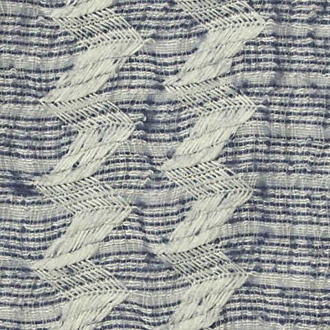 White Zigzag Crepe, Poly-Cotton