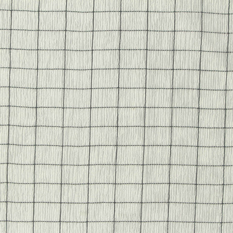 Black Grid Crepe, Acetate-Nylon