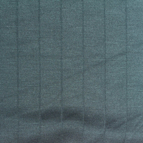 Teal Vertical-Stripe Ponte Knit, Viscose-Nylon