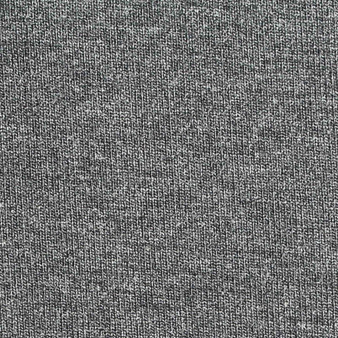 Grey Heathered-Marl Rib Knit, Viscose, 398 gsm