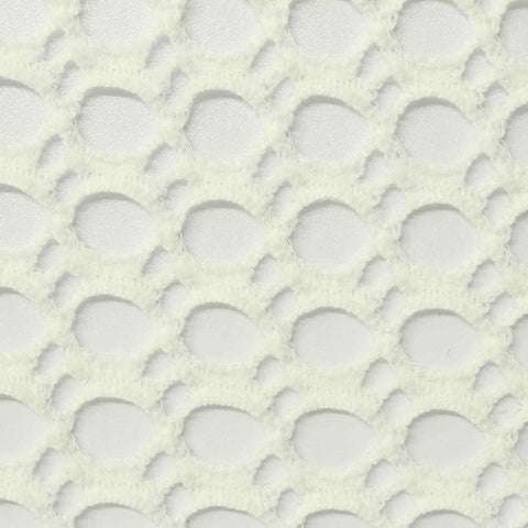 Cream Openwork Knit, Poly-Cotton