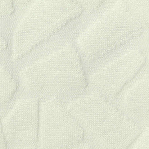 Jacquard Polyester Stretch Pointelle Knit Fabric, 284 gsm, 160 cm — White