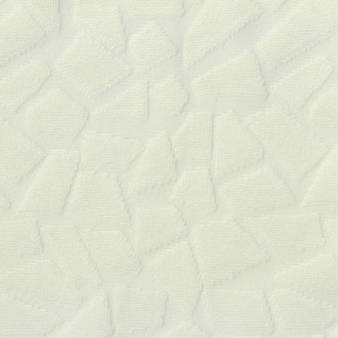 Jacquard Polyester Stretch Pointelle Knit Fabric, 284 gsm, 160 cm — White