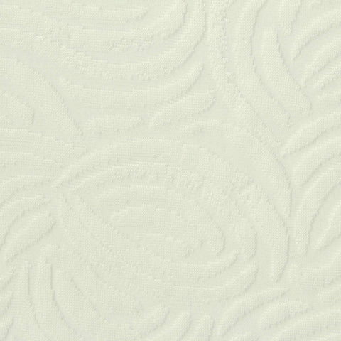 Cream Leaf Pointelle Knit, Polyester