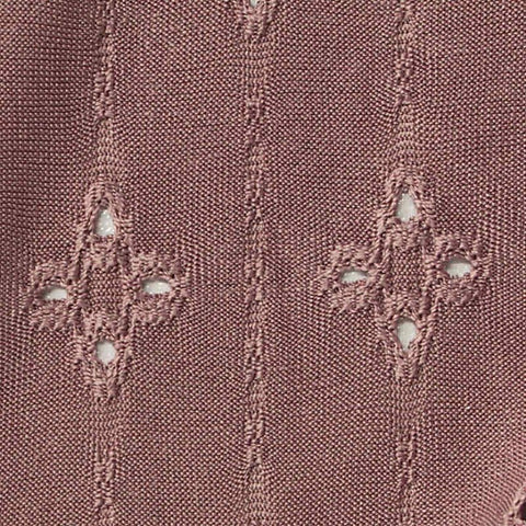 Mauve Geometric-Eyelet Jacquard, Polyester