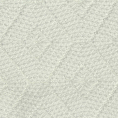Cream Diamond Jersey Knit, Polyester