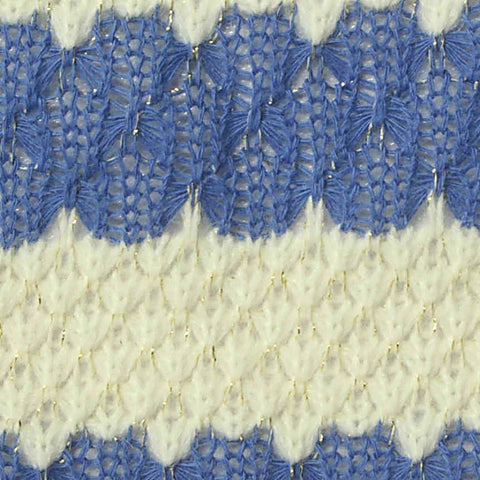 Blue Flecks Jersey Knit, Acrylic-Cotton
