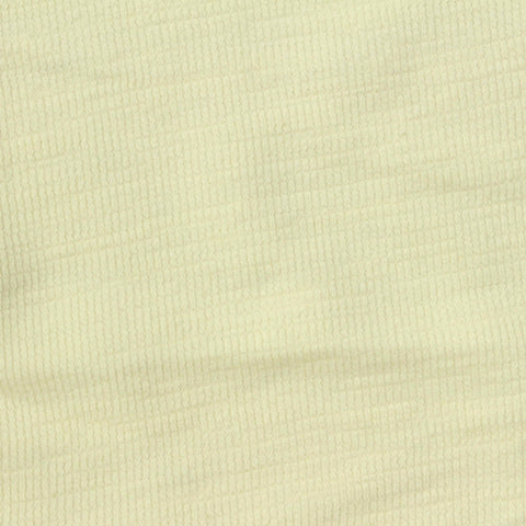 Polyester Cotton Stretch French Terry Fabric, 208 gsm, 168 cm — Yellow