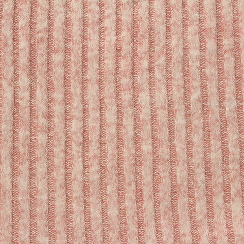 Brushed Viscose Polyester Stretch Rib Knit Fabric, 165 gsm, 154 cm — Beige