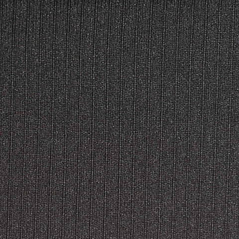 Black Ribbed Rib Knit, Polyester