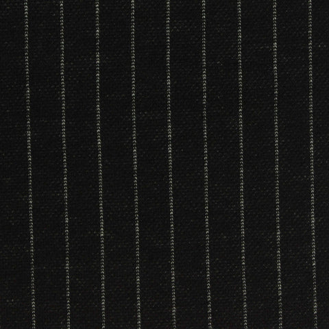 White Pinstripes Interlock Knit, Poly-Viscose
