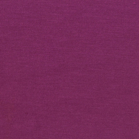 Polyester Viscose Stretch French Terry Fabric, 210 gsm, 167 cm — Purple