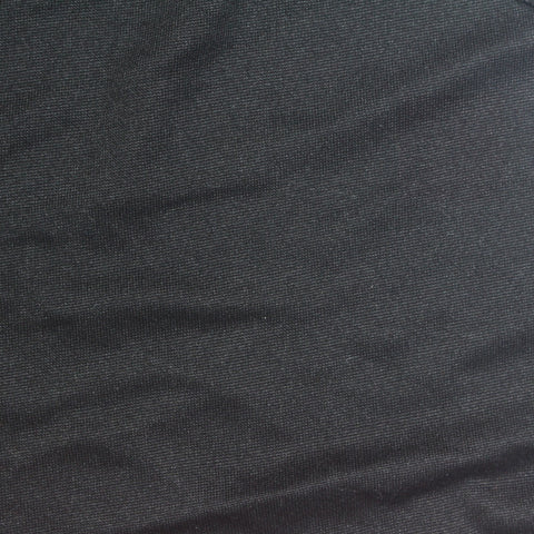 Brushed Polyester Stretch Milk Silk Knit Fabric, 140 gsm, 165 cm — Black