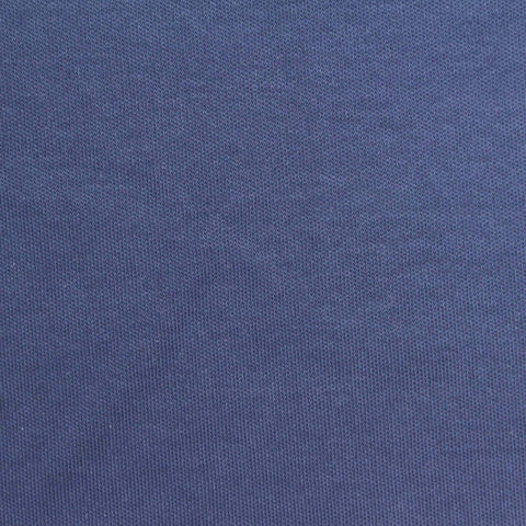 100% Cotton Interlock Knit Fabric, 350 gsm, 145 cm — Blue