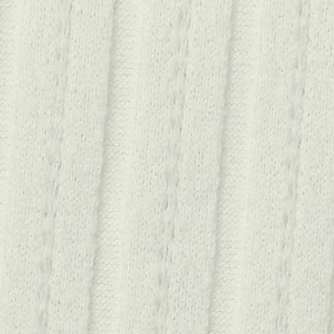 Cream Tone-on-Tone Rib Knit, Poly-Cotton