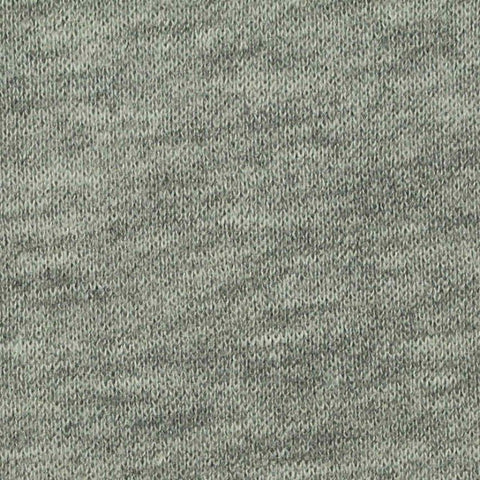 Grey Marl French Terry, Poly-Cotton, 280 gsm