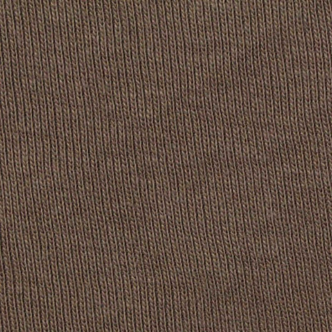 Brown Rib Knit, Cotton-Poly