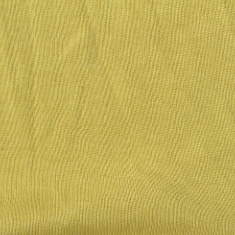 Cotton Polyester Rib Knit Fabric, 184 gsm, 184 cm — Yellow