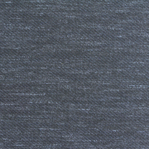 Dark Grey Marl Interlock Knit, Polyester, 283 gsm