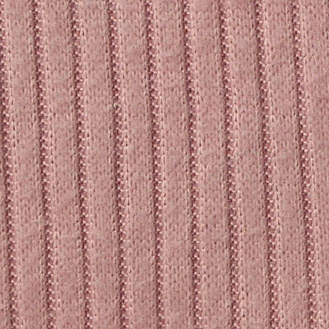 Polyester Stretch Rib Knit Fabric, 210 gsm, 150 cm — Pink