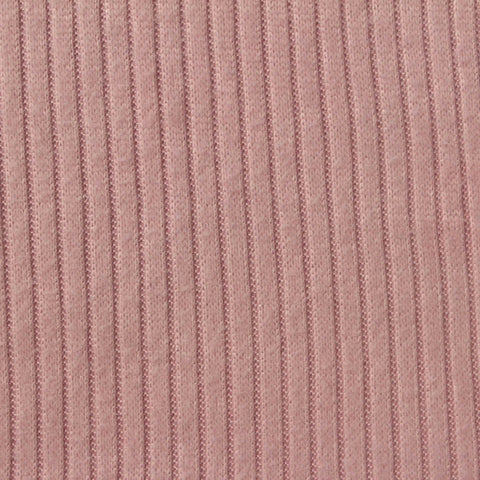 Polyester Stretch Rib Knit Fabric, 210 gsm, 150 cm — Pink
