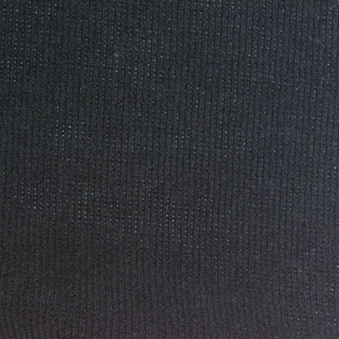 Cotton Polyester Stretch Knit Fabric, 220 gsm, 188 cm — Black