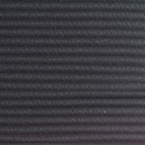 Jacquard Polyester Stretch Knit Fabric, 330 gsm, 170 cm — Black