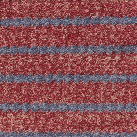 Red Marl Waffle Knit, Polyester
