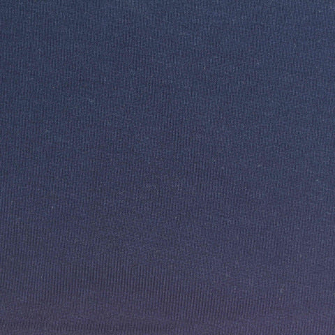 Navy Rib Knit, Cotton-Tencel Lyocell