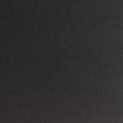 Black Rib Knit, Cotton-Poly