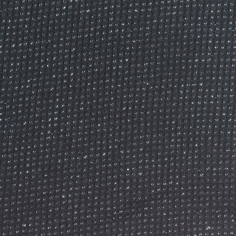 Cotton Polyester Metallic Waffle Knit Fabric, 180 gsm, 160 cm