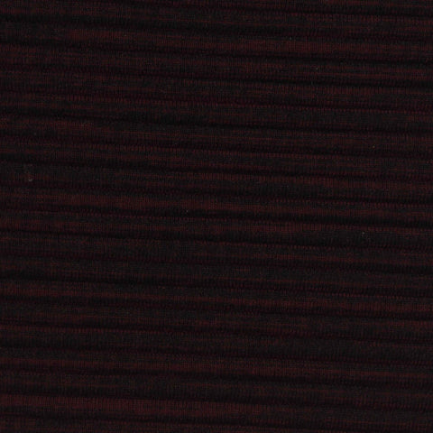 Dark Burgundy Horizontal-Stripe Knit, Poly-Viscose