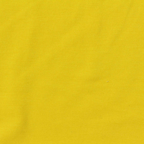 Polyester Cotton Stretch Jersey Knit Fabric, 180 gsm, 175 cm — Yellow