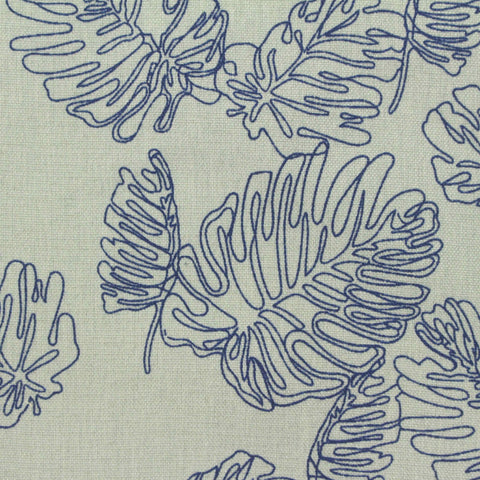 Blue Line Linen-Look, Poly-Viscose