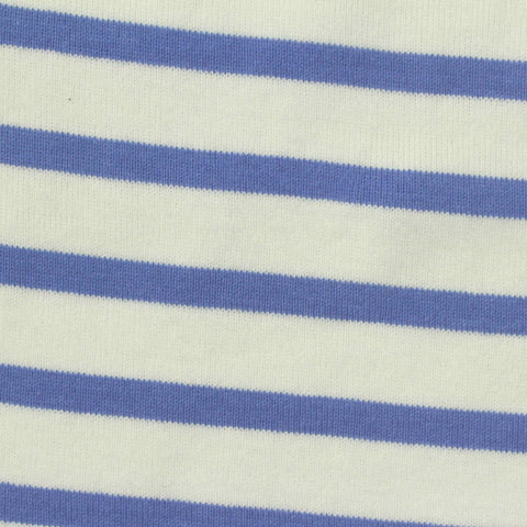 Striped 100% Cotton Rib Knit Fabric, 370 gsm, 175 cm