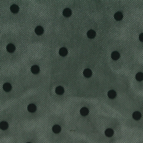 Black Polka-Dot Knit