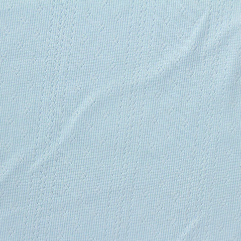 Light Blue Textured Rib Knit, Polyester