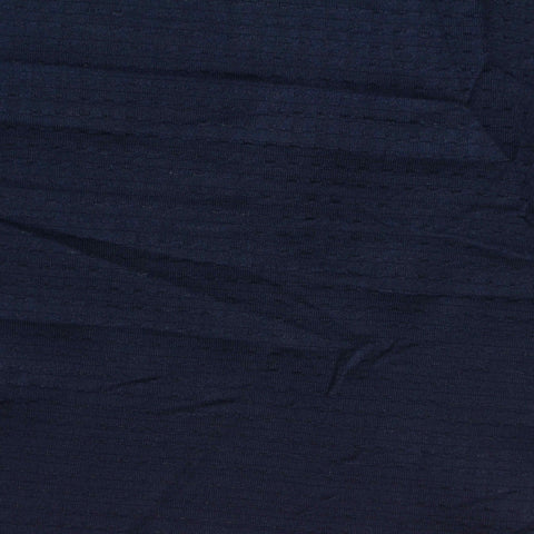Navy Textured Waffle Knit, Polyester