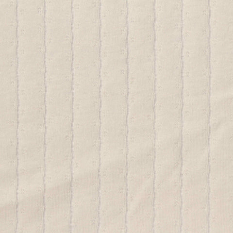 Jacquard 100% Cotton Pointelle Knit Fabric, 120 gsm, 160 cm — Beige