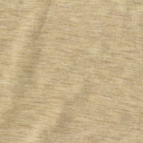 Heather Polyester Viscose Stretch Jersey Knit Fabric, 180 gsm, 175 cm — Beige