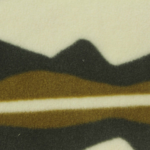 Cream Abstract Fleece, Polyester
