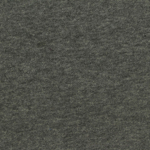 Brushed Cotton Polyester French Terry Fabric, 250 gsm, 163 cm — Grey