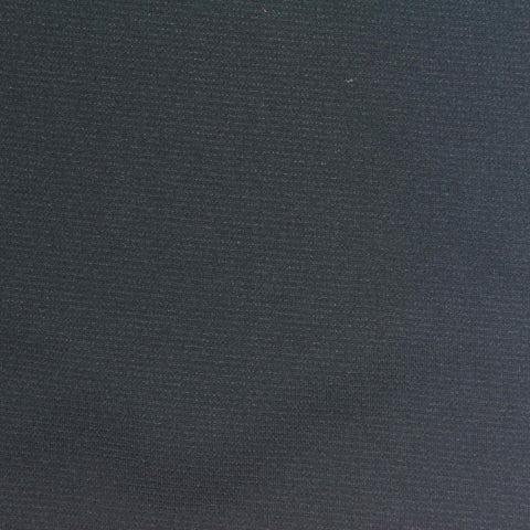 100% Polyester Interlock Knit Fabric, 160 gsm, 145 cm — Black